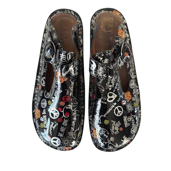 Alegria Women's Peace Love Classic T-Strap Clogs Size 40 (9.5-10 ) ALG-311 - Picture 2 of 9